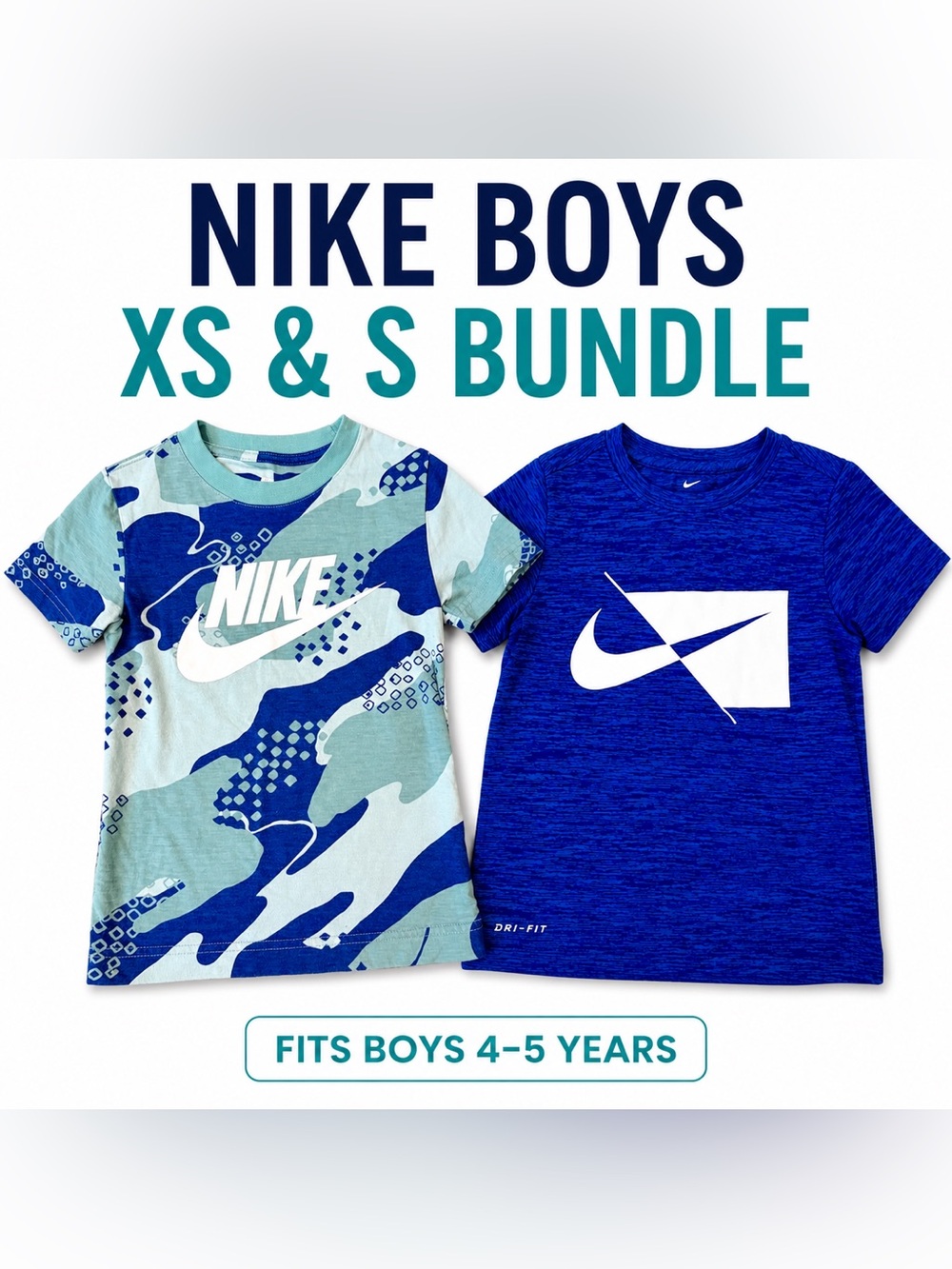 Nike Boys XS & S Dri-FIT Bundle